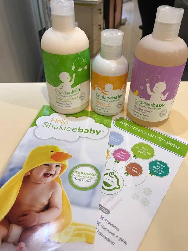 SHAKLEE BABY PRODUK: GENTLE WASH, SOOTHING LOTION, MASSAGE 